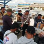 Bangun Kesadaran Berlalu Lintas, Satlantas Lombok Barat Sambangi Ojek Pasar Jereneng