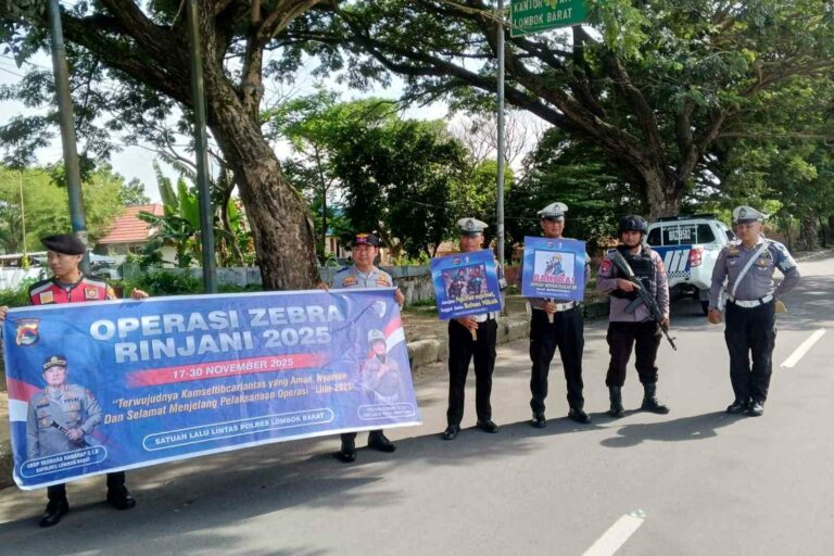 Operasi Zebra Rinjani di Lombok Barat: Ratusan Teguran Dominasi Penindakan